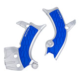 Acerbis X-Grip Frame Guards Silver/Blue