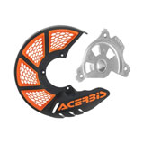 Acerbis X-Brake Vented Front Disc Cover with Mounting Kit Black/Orange