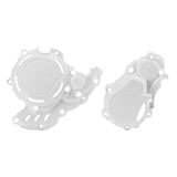Acerbis X-Power Crankcase and Ignition/Clutch Cover Kit White