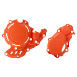 Acerbis X-Power Crankcase and Ignition/Clutch Cover Kit Orange