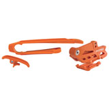 Acerbis Chain Guide and Slider Kit Orange