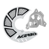 Acerbis X-Brake Vented Front Disc Cover with Mounting Kit White/Black