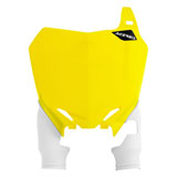 Acerbis Raptor Front Number Plate Yellow/White