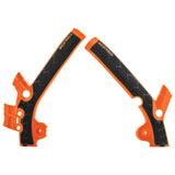 Acerbis X-Grip Frame Guards Orange/Black