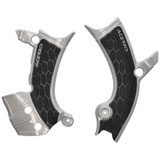Acerbis X-Grip Frame Guards Silver/Black