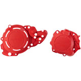 Acerbis X-Power Crankcase and Ignition/Clutch Cover Kit Red