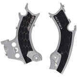 Acerbis X-Grip Frame Guards Silver/Black