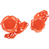Acerbis X-Power Crankcase and Ignition/Clutch Cover Kit 16 KTM Orange