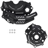 Acerbis X-Power Crankcase and Ignition/Clutch Cover Kit Black