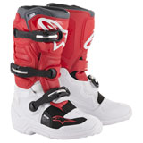 Alpinestars Youth Tech 7S Boots White/Red/Grey