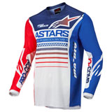 Alpinestars Racer Compass Jersey Off White/Red Fluo/Blue