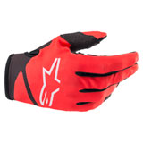 Alpinestars Youth Radar Gloves 2022 Bright Red/Black