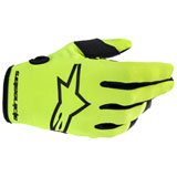 Alpinestars Youth Radar Gloves 2023 Yellow Fluo/Black