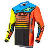 Alpinestars Youth Racer Compass Jersey Black/Yellow Fluo/Coral