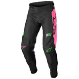 Alpinestars Youth Racer Compass Pant Black/Green Neon/Pink Fluo