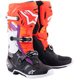 Alpinestars Tech 10 Boots Black/Red Fluo/Orange Fluo/White
