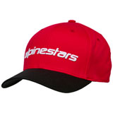 Alpinestars Linear Stretch Fit Hat Red/Black/White