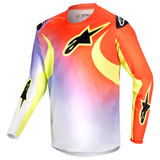 Alpinestars Youth Racer Lucent Jersey White/Neon Red/Yellow Fluo