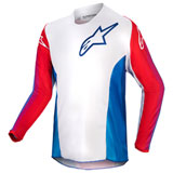 Alpinestars Youth Racer Pneuma Jersey Blue/Mars Red/White