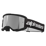 Alpinestars Vision 3 Goggle Wordmark Black Frame/Silver Mirror Lens