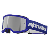 Alpinestars Vision 3 Goggle Wordmark Blue Frame/Silver Mirror Lens