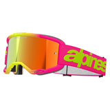 Alpinestars Vision 5 Goggle Wordmark Pink Fluo/Yellow