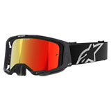 Alpinestars Vision 8 Goggle Corp Black Frame/Red Mirror Lens
