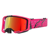 Alpinestars Vision 8 Goggle Corp Pink Frame/Red Mirror Lens