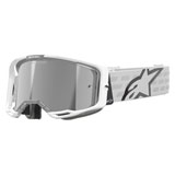 Alpinestars Vision 8 Goggle Corp White Frame/Silver Mirror Lens
