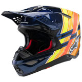 Alpinestars Supertech M10 TLD Edition MIPS Helmet Dark Blue/Orange/Yellow Fluo/Red
