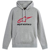 Alpinestars Always V3 Hooded Sweatshirt Grey Heather/Red/Black