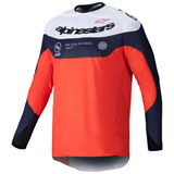 Alpinestars Pro-Dura Jersey Navy/Hot Orange/White