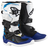 Alpinestars Youth Tech 3S Boots White/Black/Enamel Blue