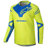 Alpinestars Youth Racer Veil Jersey Yellow/Fluo Blue