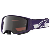 Alpinestars Supertech Hunta96 XXV Goggle Purple-White Frame/Silver Mirror Lens