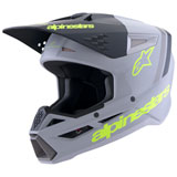 Alpinestars SM3 Radium Helmet Grey/Black/Yellow Fluo Matte