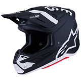 Alpinestars SM7 Dasher Helmet Black/White Matte
