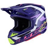 Alpinestars SM7 Deed Helmet Purple/Pink Glossy