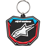 Alpinestars Plate Keyfob Black/Blue/Red