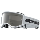 Alpinestars Vision 3 Goggle Wordmark White Frame/Silver Mirror Lens