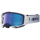 Alpinestars Vision 8 Amber Goggle Navy/White