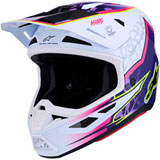 Alpinestars SM7 Blaster Helmet Purple/Pink/White