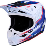 Alpinestars SM7 Blaster Helmet White/Blue/Red