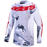 Alpinestars Racer Air Lone Jersey Grey Camo/White/Fire Red