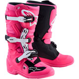 Alpinestars Youth Tech 7S Boots Pink Fluo/Black/White