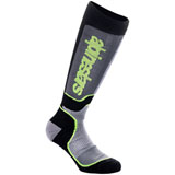 Alpinestars Youth MX Plus Socks Black/Grey/Yellow