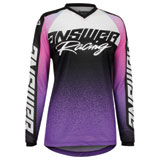 Answer Racing Girl's Youth Syncron Prism Jersey Purple/Seafoam