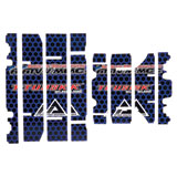 Attack Graphics Deseret Radiator Louver Decals  Blue