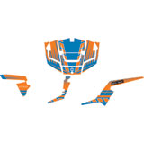 Attack Graphics BRUTE Complete UTV Graphics Kit Orange/Vodoo Blue