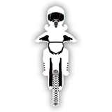 Attack Graphics Ride Life Family Window Decal 2" x 4.75" MC Woman White
